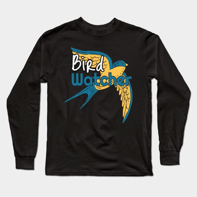 Bird Watcher Long Sleeve T-Shirt by Foxxy Merch